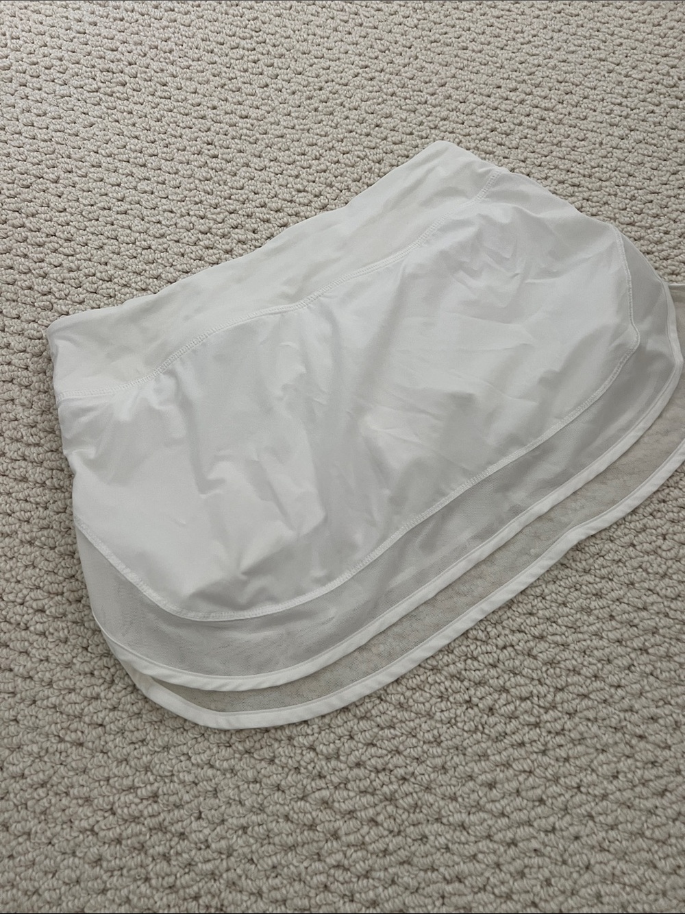 lululemon athletica White Double-Layer Mini Skirt